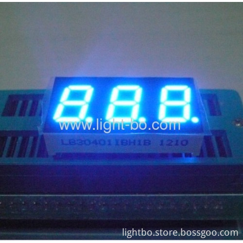 3 Digit 0.4" Common Anode Blue 7 Segment Led Display